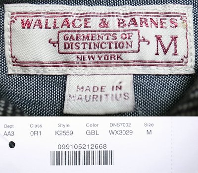 画像3: WALLACE & BARNES Twill Flannel Shirts ウォレス&バーンズ フランネル