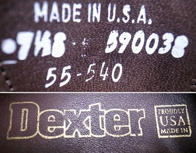 画像2: Deadstock 1990'S Dexter 55-540 MADISON WING-TIP USA製 デクスター