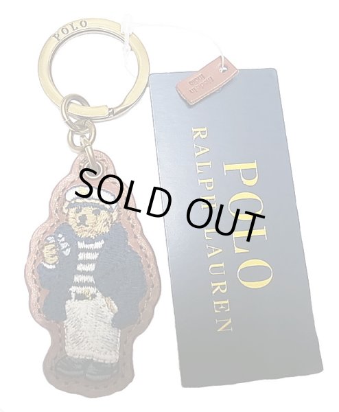 POLO BEAR LEATHER KEY RING Sailor ポロ・ベアー 本革刺繍