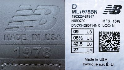 画像2: New Balance ML1978BN All Suede Leather（本革）×Vibram Sole アメリカ製