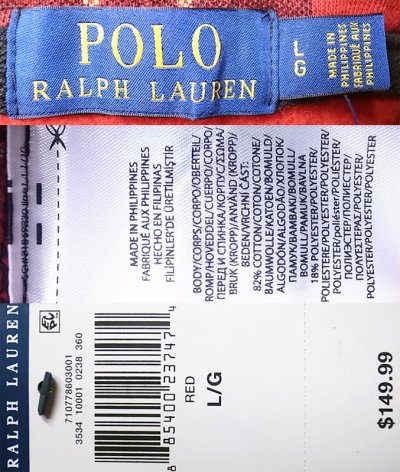 画像3: POLO Ralph Lauren P/O Hoodie ポロラルフローレン パーカー　赤タータン