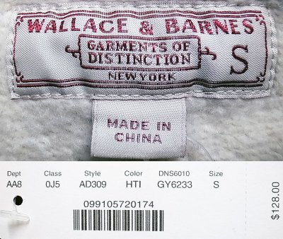 画像3: WALLACE & BARNES 2tone Hoodie ウォレス＆バーンズ 杢 ツートンパーカー