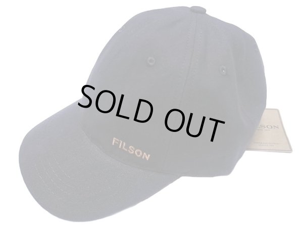 FILSON Low-Profile Hat フィルソン 黒ダック ロー・プロフィール 