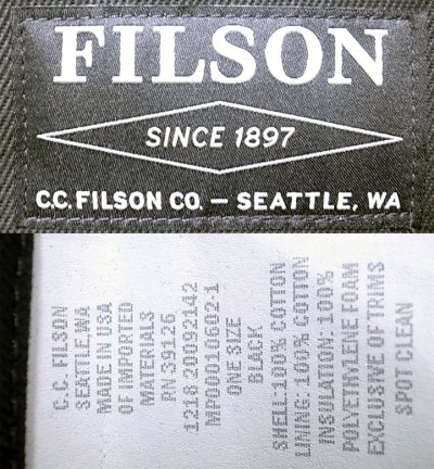 画像3: FILSON Bandera Backpack フィルソン バンデーラ バックパック アメリカ製 黒