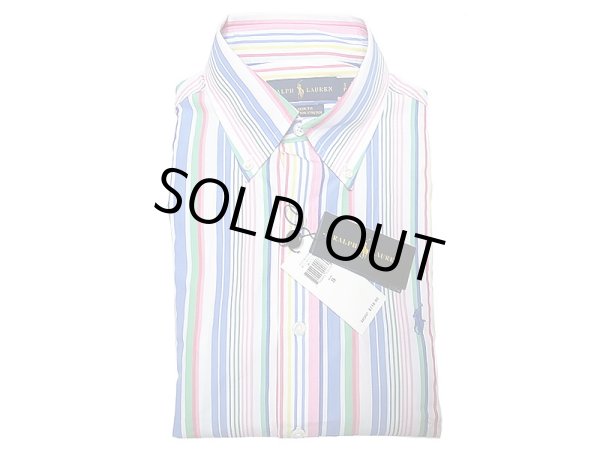 画像1: Ralph Lauren Multi Stripe B.D.Shirts ラルフローレン マルチストライプシャツ (1)