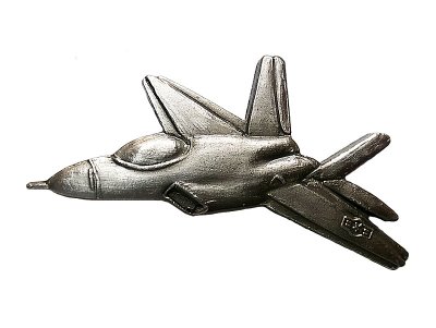 画像1: Deadstock US.Military Pins #740 US.AIR FORCE F-22 Raptor Pewter 小
