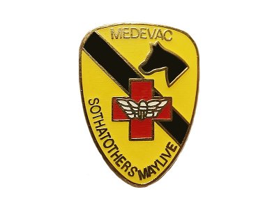 画像1: Deadstock US.Military Pins #752 US.Army 1st Cavalry Medevac Division Pin