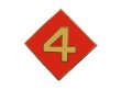 画像1: Deadstock US.Military Pins #751 USMC 4th Marine Division 第4海兵師団 小 (1)