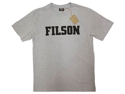 画像1: Filson Graphic Tee "FILSON" Heather Gray フィルソンTee 灰杢 アメリカ製