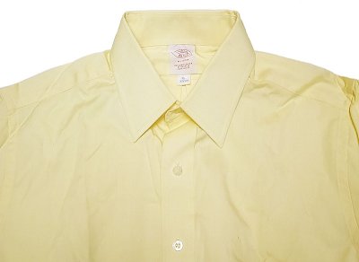 画像1: Deadstock 2000'S BROOKS BROTHERS Broad Dress Shirts アメリカ製 黄