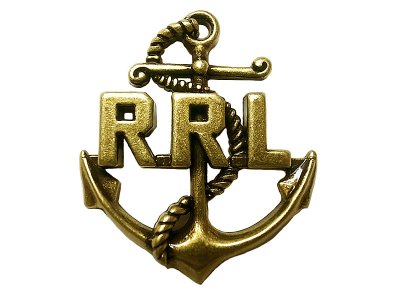 画像1: Double RL(RRL) Brass Pins #10 RRL Anchor ダブルアールエル ピンバッジ 