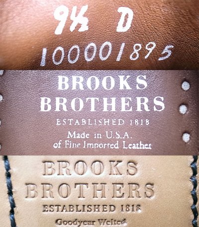 画像3: BROOKS BROTHERS Fifth Avenue Walnut Made by Allen Edmonds USA製 箱付
