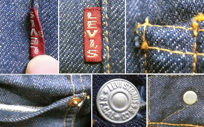 画像3: Deadstock 1954'S LEVIS 502SXX"Big-E"革パッチ Advertising Jeans 【送料込】