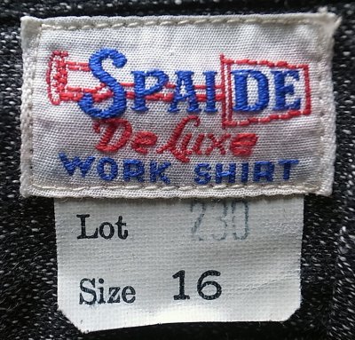 画像3: Deadstock 1950'S SPAIDE Salt&Papper Chambray Shirts デッドストック USA製