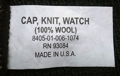 画像2: Deadstock 2000'S US.Military Watch Cap Wool 米軍ニット・キャップ 黒