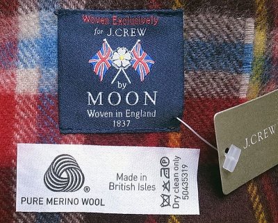 画像3: J.CREW別注 MOON Pure Mreino Wool  Stole Plaid ジェイクルー イギリス製