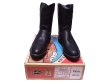 画像1: Justin BLACK COWHIDE ROPER BOOT 1990'S NOS デッドストック アメリカ製 (1)