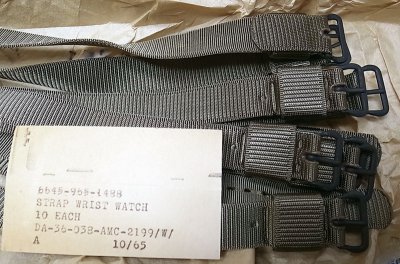 画像2: Deadstock 1965'S US.ARMY WRIST WATCH STRAP NOS  ウオッチ・ベルト 黒