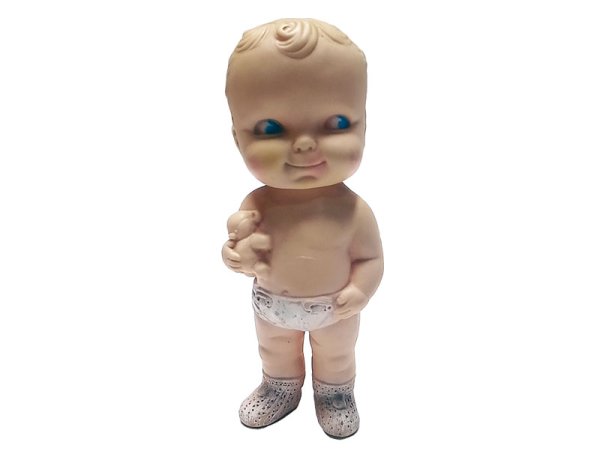 画像1: THE EDWARD MOBLEY "Baby holding a Teddy Bear" 1964'S Rubber Doll (1)