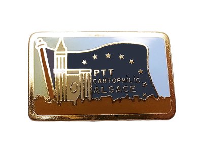 画像1: Vintage Pins（ヴィンテージ・ピンズ） #0800 "PTT CARTOPHILIC ALSACE" 