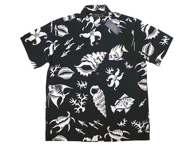 画像1: POLO RALPH LAUREN Cotton Hawaiian Shirts ポロ・ラルフ ハワイアン 紺