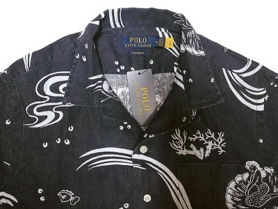 画像2: POLO RALPH LAUREN LINEN Hawaiian Shirts ポロラルフ 麻 ハワイアンシャツ