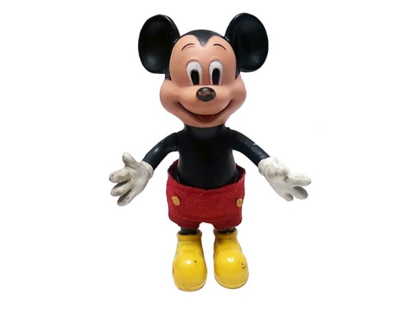 画像1: Mickey Mouse Figure 1970'S Vintage ミッキー・マウス フィギュア 香港製 (1)