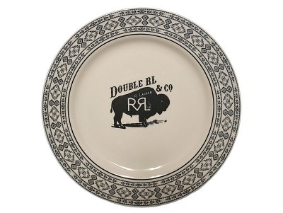 画像1: RRL Stoneware Logo Plate  "Bison" ダブルアールエル ロゴ プレート