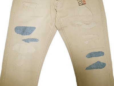 画像3: RRL SLIM FIT Pique Pants Vintage加工 ダブルアールエル ピケ ツギハギ