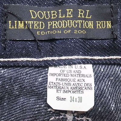 画像2: RRL LIMITED WAIST OVERALL R214 Buckle Back Jeans USA製
