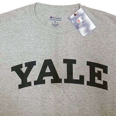 画像1: Champion® College Tee チャンピオン・カレッジ 灰 イェール大学 "Yale"