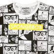 画像3: Nickelodeon SpongeBob Tee  60/40 スポンジボブ 総柄 白黒 Tシャツ  (3)