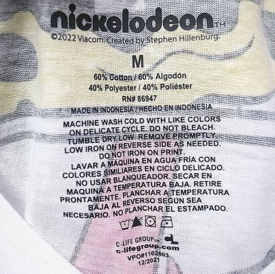 画像3: Nickelodeon SpongeBob Tee  60/40 スポンジボブ 総柄 白 Tシャツ 