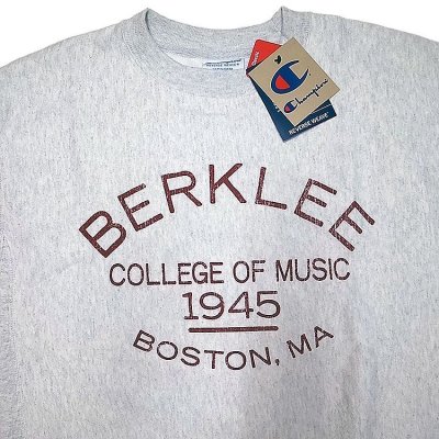 画像1: Champion® Reverse Weave® Crew "Berklee College of Music"バークリー