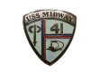 画像1: Deadstock US.Military #818 US.NAVY USS Midway CVB-41 Pin (1)