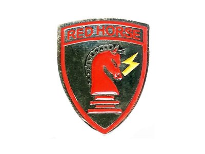 画像1: Deadstock Pins #827 US Air Force Red Horse Civil Engineer Pin 