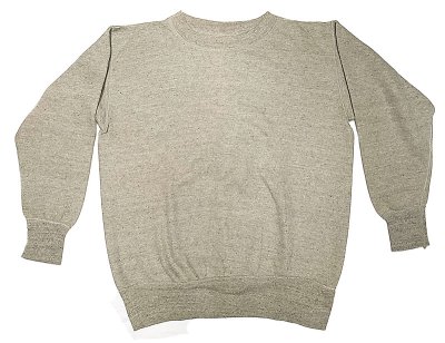 画像1: Deadstock 1950'S Unkown-Brand  Sweat Shirts  Gray Made in USA