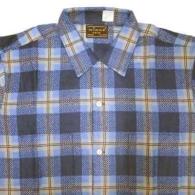 画像1: Deadstock 1960'S WINGS Flannel Shirts  デッドストック  アメリカ製
