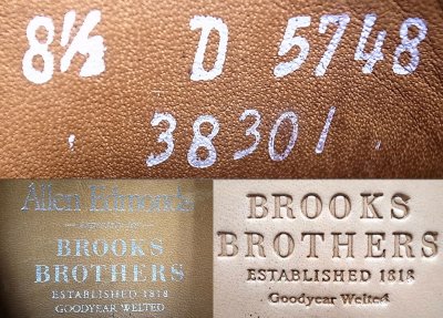 画像3: BROOKS BROTHERS Warwick Dark-Chili BURN 8H-D NOS Made by AE