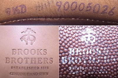 画像3: BROOKS BROTHERS Duke Brown Grain Beefroll 9H-D NOS Made by AE 
