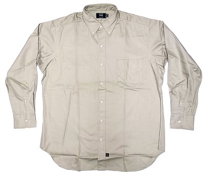 画像1: Deadstock 1980-90'S IKE BEHAR Khaki Twill B.D. Shirts アメリカ製 
