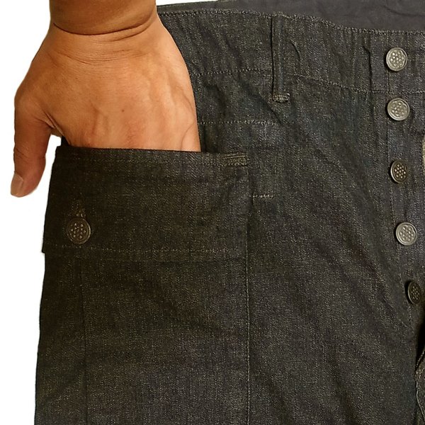 画像7: RRL INFANTRY CGO Denim Cargo Pants ダブルアールエル デニムカーゴ (7)