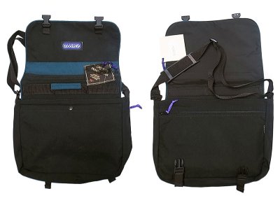 画像2: OUTDOOR PRODUCTS MESSENGER BAG BRIEFCASE NOS 黒×緑 アメリカ製