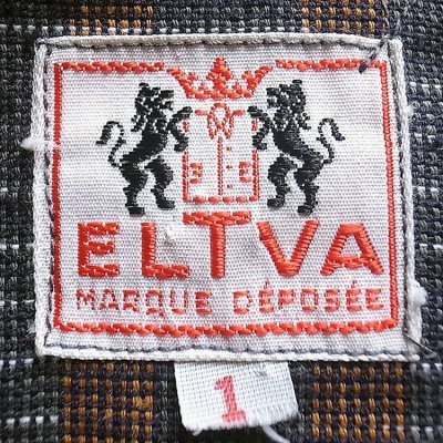 画像3: Deadstock 1970'S ELTVA H/S Shirts 織生地 半袖シャツ フランス製 1