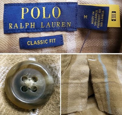画像3: POLO Ralph Lauren Plaid Flannel COVERALL (Chore Coat) Vintage加工