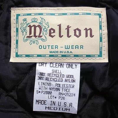 画像2: Deadstock 1980'S Melton Peacoat OAT メルトン ピーコート アメリカ製