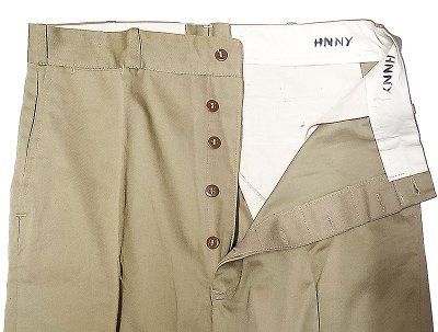 画像1: Deadstock 1950'S US.Military Officer's Chino Trousers 34×33