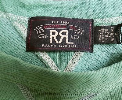 画像2: RRL Garment Dyed Logo Fleece ダブルアールエル 両Vスウェット