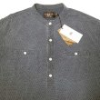 画像5: RRL Indigo Dot Band Collar Shirts  ポルカドット ジャージ プルオーバー (5)