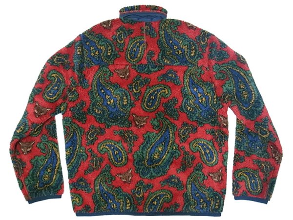 画像3: POLO Ralph Lauren Jacquard Fleece Paisley×Fox 赤 ポロ・ラルフローレン (3)